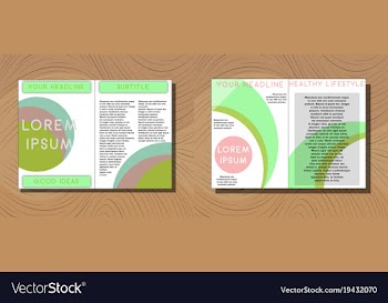 Set of medical brochure cover template flyer vector image