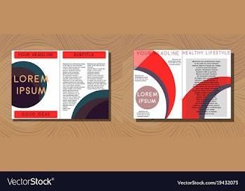 Set of medical brochure cover template flyer vector image