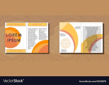 Set of medical brochure cover template flyer vector image