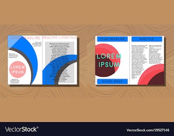 Set of medical brochure cover template flyer vector image