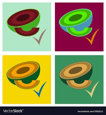 Set of melon whole and pieces sweet fruit flat vector image