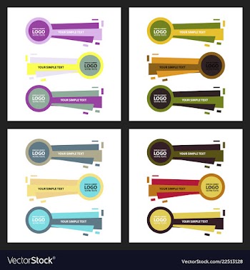 Set of minimal covers design colorful halftone vector image