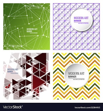 Set of minimal geometric background dynamic vector image