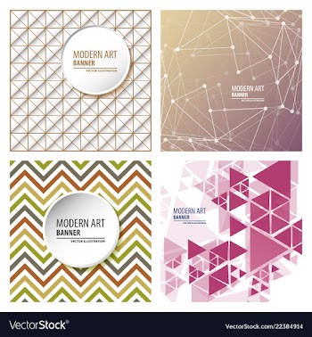 Set of minimal geometric background dynamic vector image