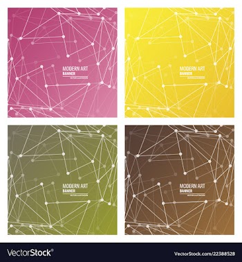 Set of minimal geometric background dynamic vector image