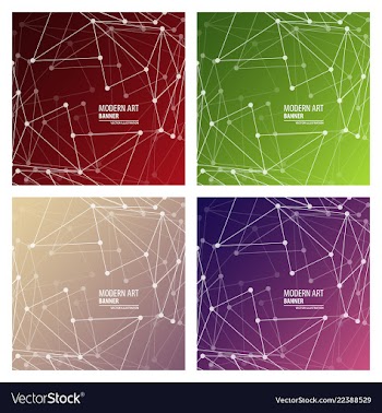 Set of minimal geometric background dynamic vector image