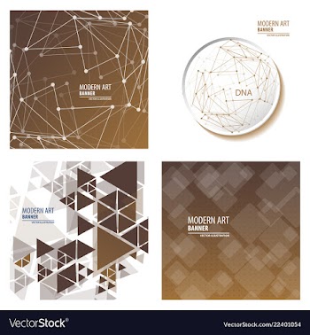 Set of minimal geometric background dynamic vector image