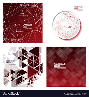 Set of minimal geometric background dynamic vector image