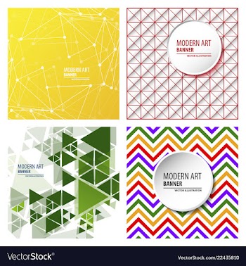 Set of minimal geometric background dynamic vector image