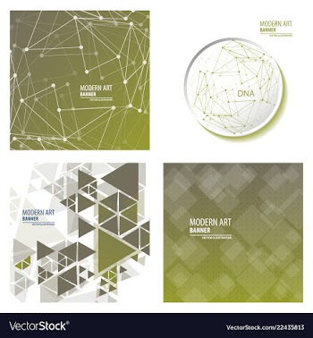 Set of minimal geometric background dynamic vector image