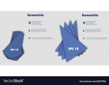 Set of minimal geometric covers design geometric vector image