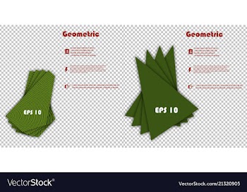 Set of minimal geometric covers design geometric vector image