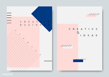 Set of minimal Memphis creative ideas poster .. | Free stock vector - 538510