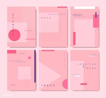 Set of minimal Memphis design start-up poster.. | Free stock vector - 538489