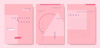 Set of minimal Memphis design start-up poster.. | Free stock vector - 538511