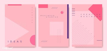 Set of minimal Memphis design start-up poster.. | Free stock vector - 538514