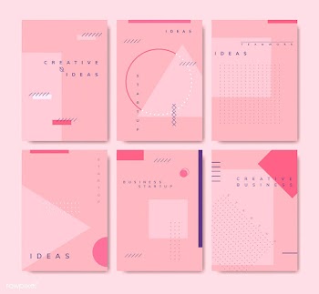 Set of minimal Memphis design start-up poster.. | Free stock vector - 538515