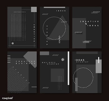 Set of minimal Memphis design start-up poster.. | Free stock vector - 538522