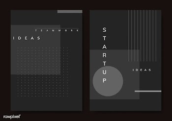 Set of minimal Memphis design start-up poster.. | Free stock vector - 538524