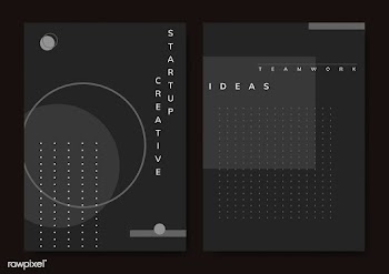 Set of minimal Memphis design start-up poster.. | Free stock vector - 538536