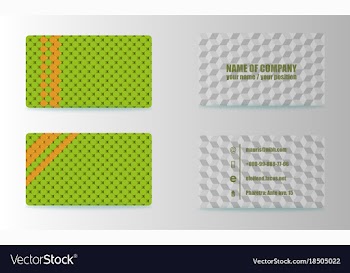 Set of modern business card print templates vector image