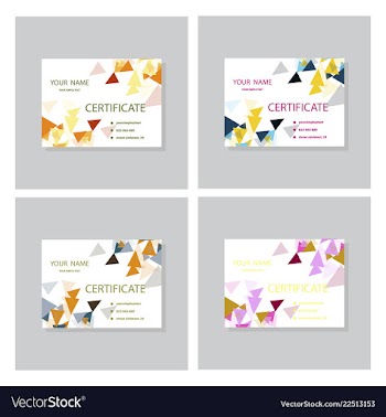 Set of modern creative and clean business card vector image