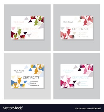 Set of modern creative and clean business card vector image