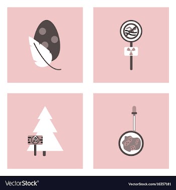 Set of modern eco system icons in flet style vector image