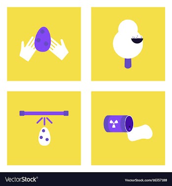 Set of modern eco system icons in flet style vector image