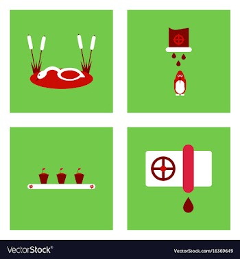 Set of modern eco system icons in flet style vector image