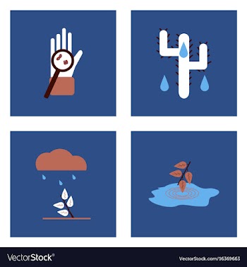 Set of modern eco system icons in flet style vector image