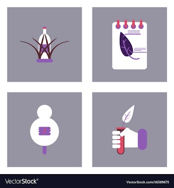 Set of modern eco system icons in flet style vector image