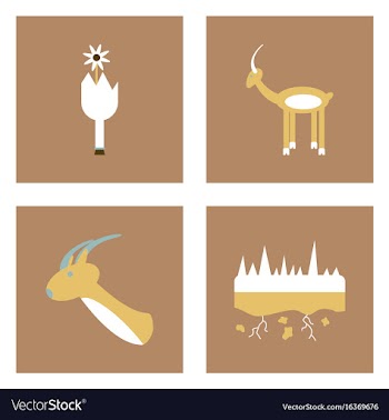 Set of modern eco system icons in flet style vector image