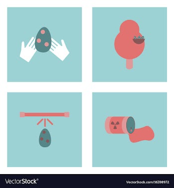 Set of modern eco system icons in flet style vector image