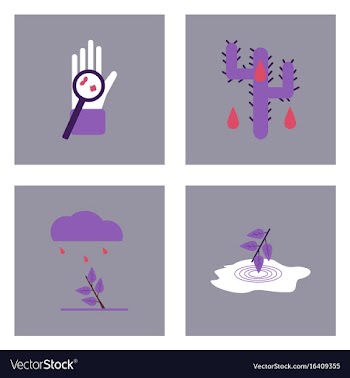 Set of modern eco system icons in flet style vector image