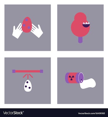 Set of modern eco system icons in flet style vector image