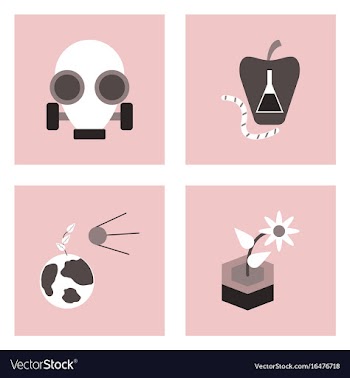 Set of modern eco system icons in flet style vector image