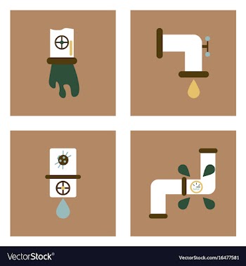Set of modern eco system icons in flet style vector image