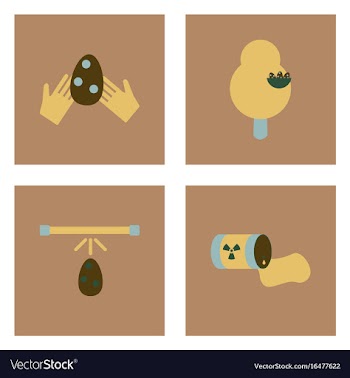 Set of modern eco system icons in flet style vector image