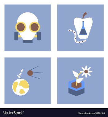 Set of modern eco system icons in flet style vector image