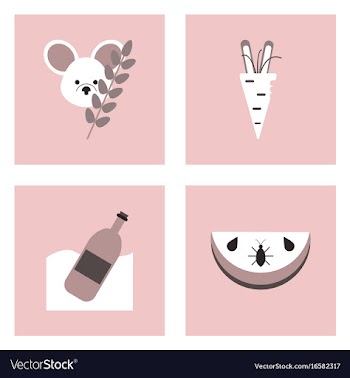 Set of modern eco system icons in flet style vector image