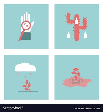 Set of modern eco system icons in flet style vector image