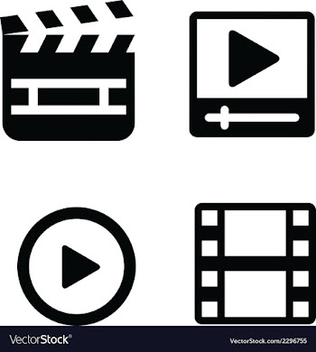  					Set of movie icons vector image														