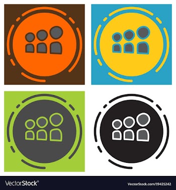 Set of myspace social network icon vector image