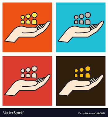 Set of myspace social network icon vector image