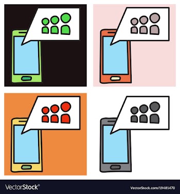 Set of myspace social network icon vector image