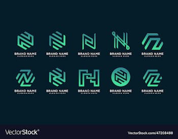 set of n logo collection with geometry concept