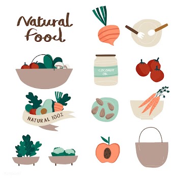Set of natural and organic food badges vector | Free stock vector - 516516