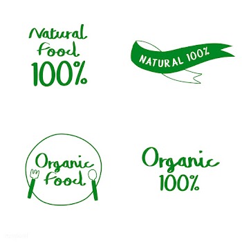 Set of natural and organic food typography ve.. | Free stock vector - 516512
