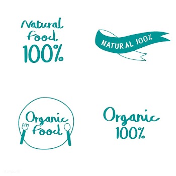 Set of natural and organic food typography ve.. | Free stock vector - 516538